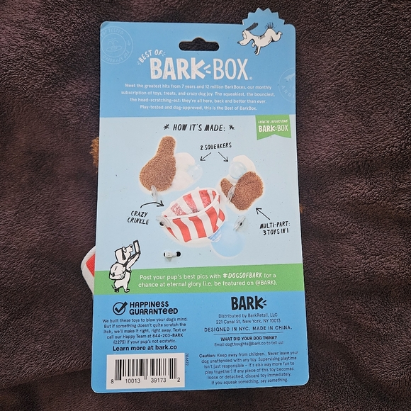 Bark Fried Chicken Bucket Dog Toy - NWT - Picture 3 of 3